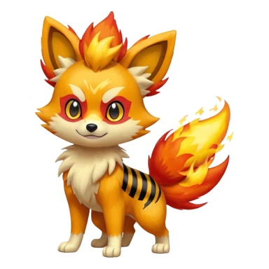 Fennekin-Growlithe-Electrike-fusion (full body) sticker