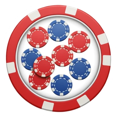 poker chips sticker