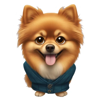Pomeranian dressed as Rony Weasley sticker