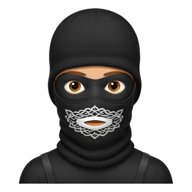 Hombre con pasamontañas sticker