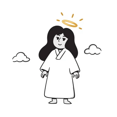 Roblox character in heaven sticker