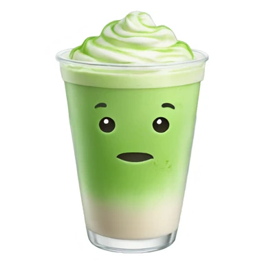 Ice matcha latte no cream  sticker