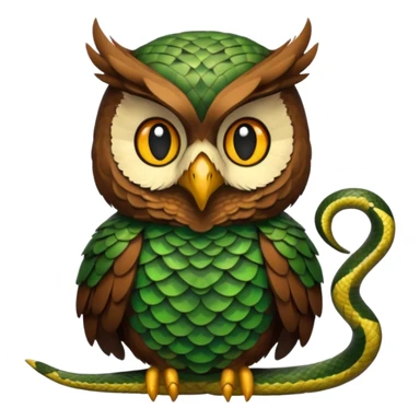 gufo e serpente sticker