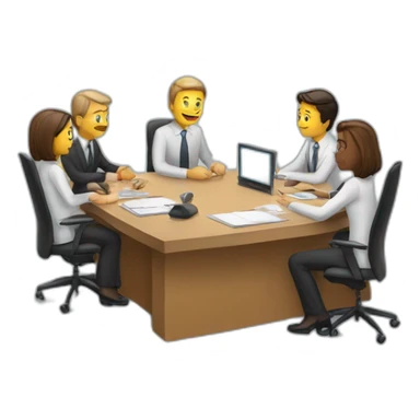 Meeting-with-computer sticker