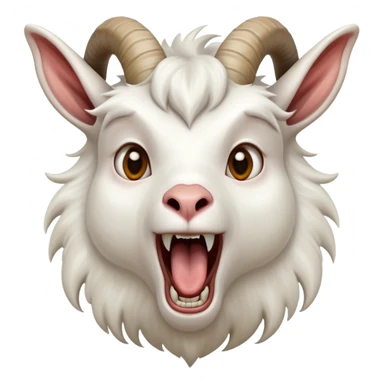 Screaming goat sticker