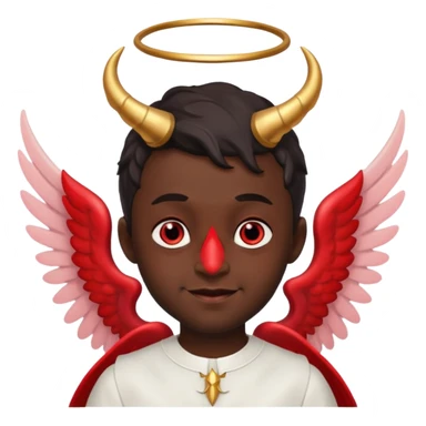 Ange diabolique homme sticker