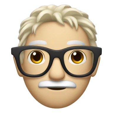 Glasses with hairy arms and legs sticker