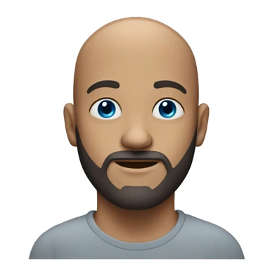 bald-it-guy-with-beard blue eyes sticker