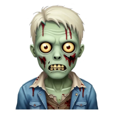 zombie make the background white sticker