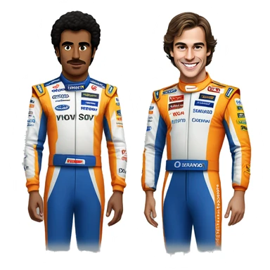 Carlos sainz and lando Norris sticker