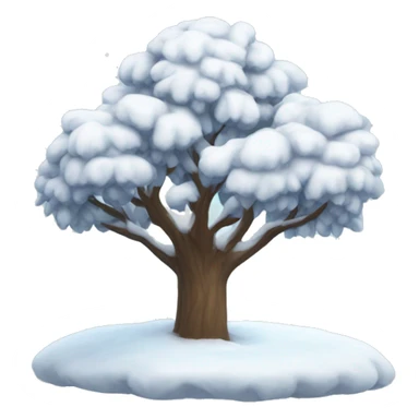Pone tree with snow  sticker