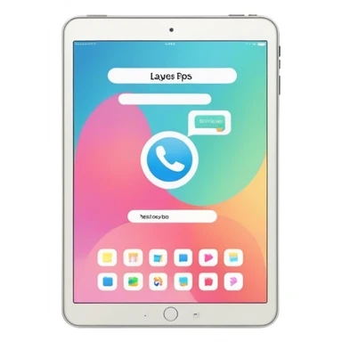 Create an emoji representing fanfiction writing. The design should feature a digital device tablet with visible text, symbolizing the creative process of writing fanfiction. Add a subtle reference to popular fictional characters or universes to indicate the fan aspect. Add pop stars in front of text on the screen of tablet. Use a playful, imaginative color palette, blending vibrant tones with soft neutrals. Do not include any emojis or smiley faces. Make the background transparent. sticker