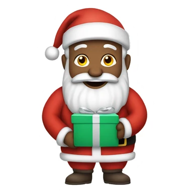 christmas Santa with gifts sticker