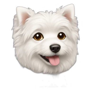 White spitz and maltipoo sticker