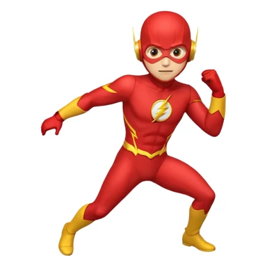 Flash man emoji sticker