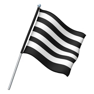 Un drapeau comme la France mais les couleurs sont noires blancs noirs sticker