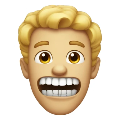 crooked teeth sticker