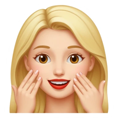 Make a girl kiss sticker