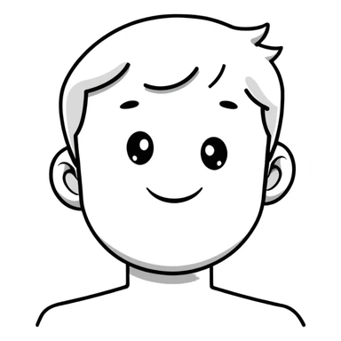 happy cartoon avatar of a person sticker