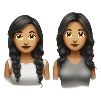 3 latin female friends sticker