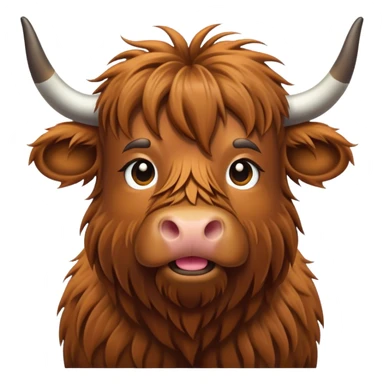 highland cow sticker