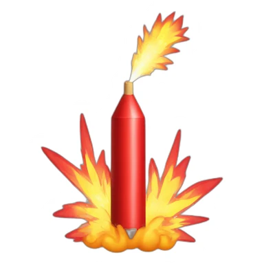 red firecracker sticker