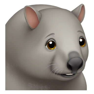Bare-nosed wombat computer sticker