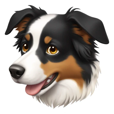 Tri colored border collie  sticker