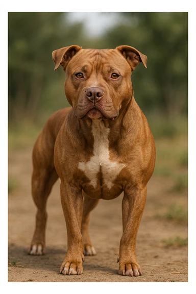 realistic pitbull dog sticker