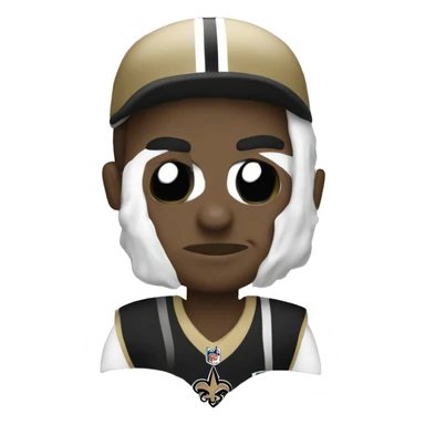 New Orleans saints fan sticker