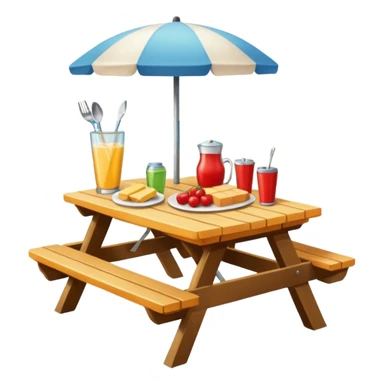 Picnic Table Items sticker