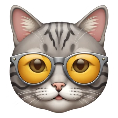 Cat with sunglasses short haired sticker