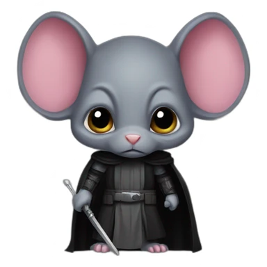 A sith lord rat sticker