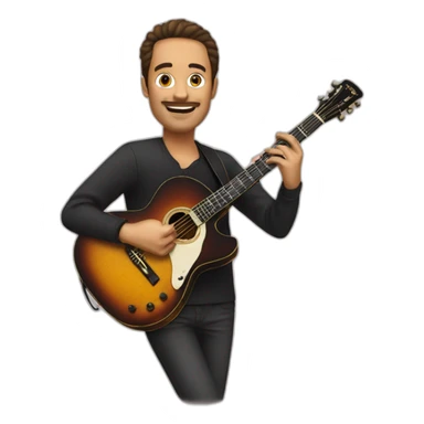 Guitard classique sticker