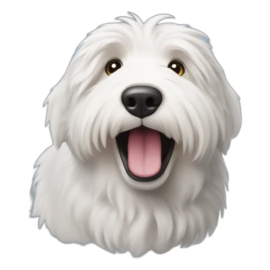 old english sheepdog happy sticker