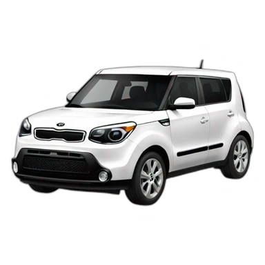 Ryan gosling driving a White Kia Soul sticker