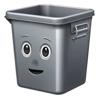garbage tin tiny sticker