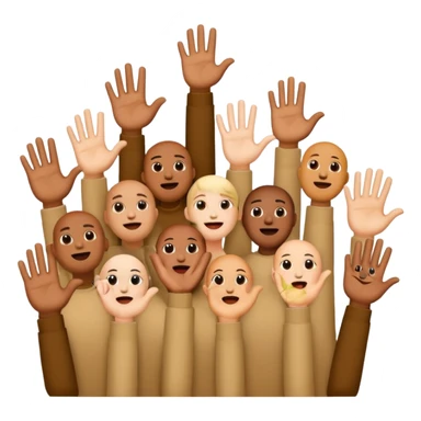 Hand Emojis of gang sings sticker