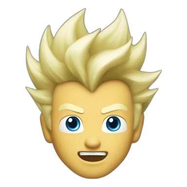 rick astley sing as super saiyan sticker