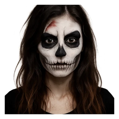 Halloween makeup, remove background sticker