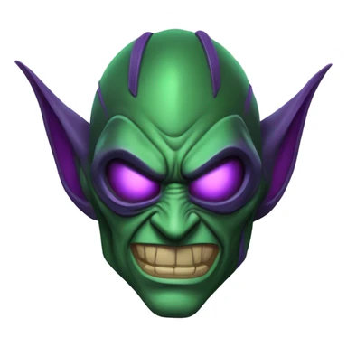 Green Goblin Villain Helmet  sticker