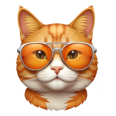 cool cat with sunglasses sticker