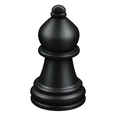 black bishop chess piece sticker