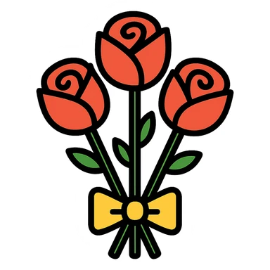 bouquet of roses sticker