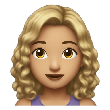 Luna nueva y cabello sticker