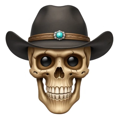 🤠+💀 sticker