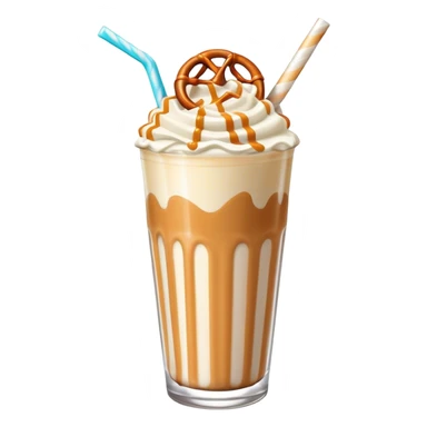 boozy adult Salted caramel pretzel milkshake  sticker