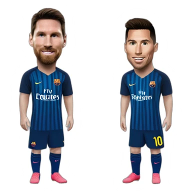 Emoji de messi y cristiano sticker