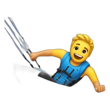 A guys doing kiteboarding in is bathtub  sticker