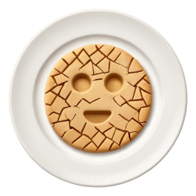 empty plate with leftover crumbs sticker